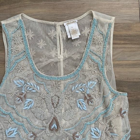 Sundance Beaded Beatrice Midi Bohemian Dress - Picture 5 of 5